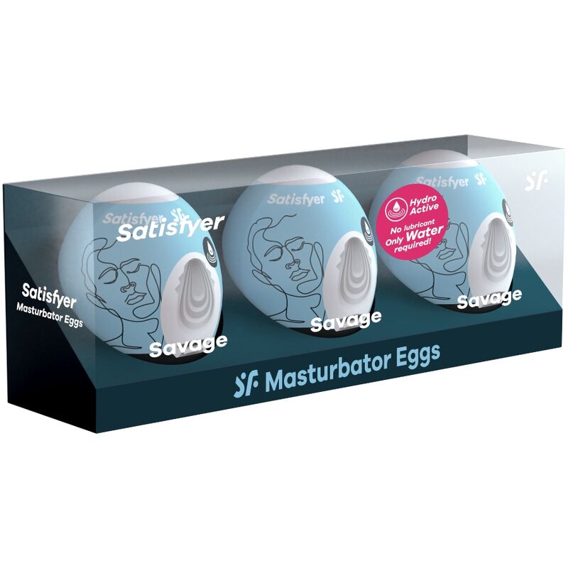3-osaline Masturbaatorimunade Komplekt SAVAGE