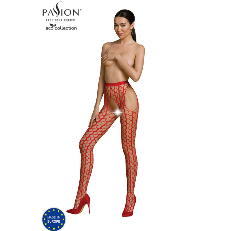 Eco Collection Bodystocking S007 Punane