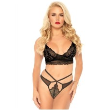 2-osaline rihmikuga lõhikuga G-string komplekt M/L