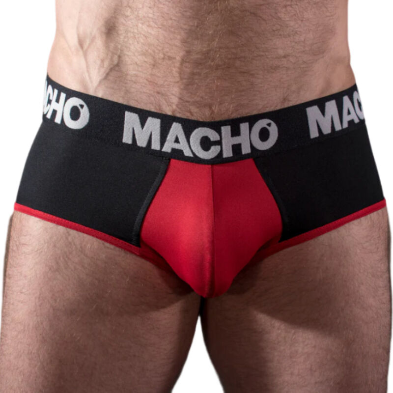 MACHO MS26N meeste slip must/punane XL