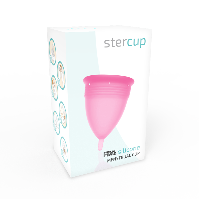 Stercup FDA silikoonist menstruaalkupp roosa - suurus L