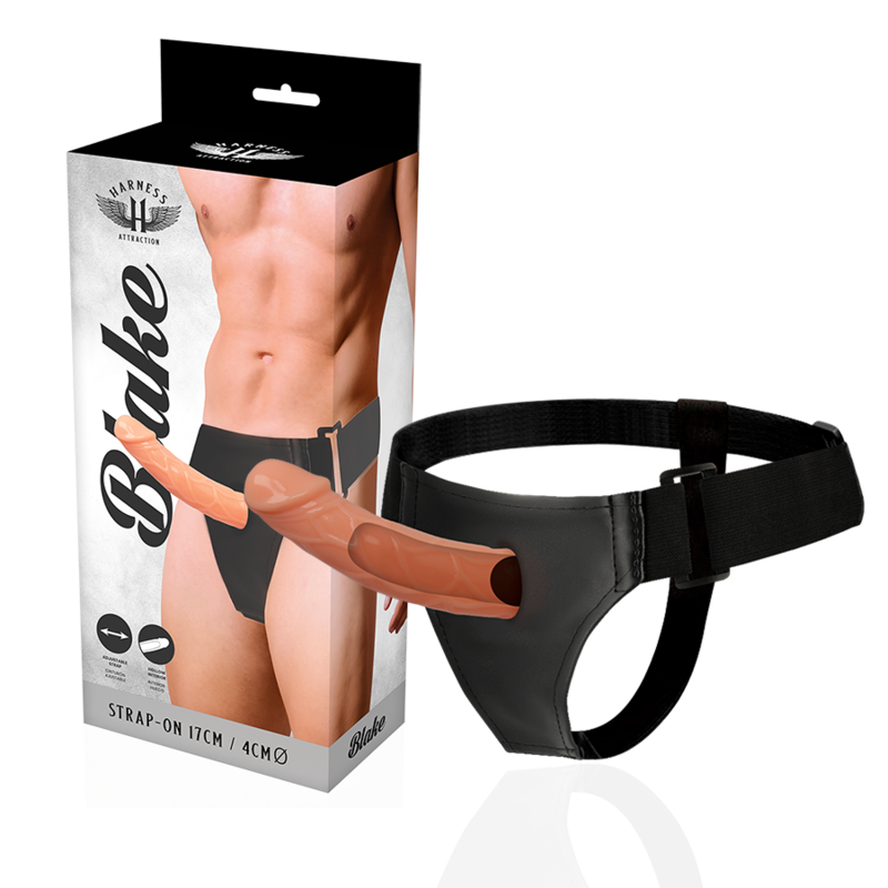 Harness Attraction Hollow Strap-On Blake 15,5 cm x 4 cm