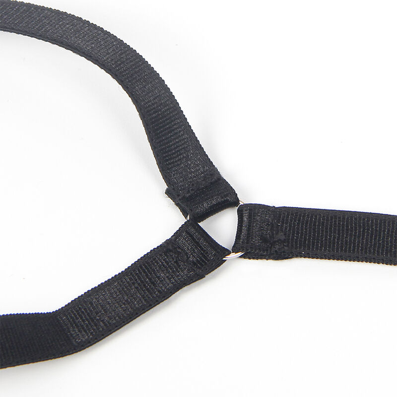 Must pitsiline politseinikukostüüm bodysuit S/M