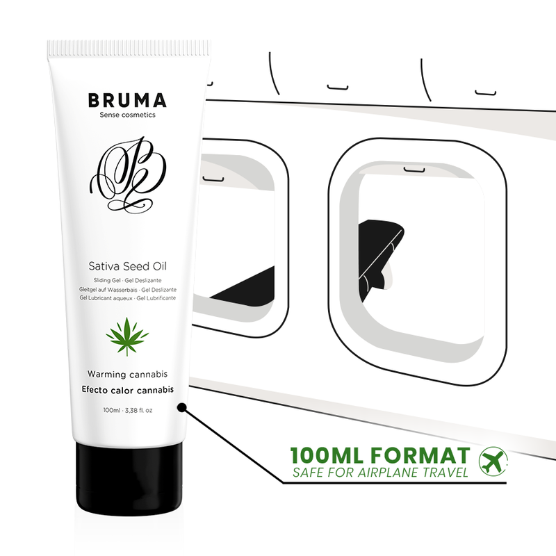 Sativa seemneõli soojendav libestusgeel kanepi maitsega 100 ml