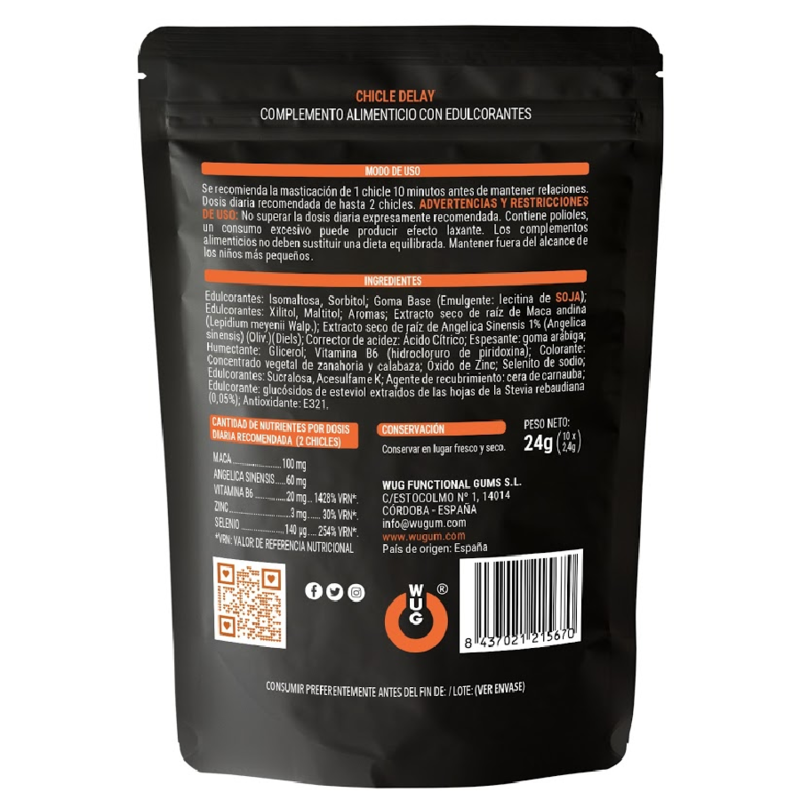 Delay Cum Delayer närimiskumm – 10 tükki