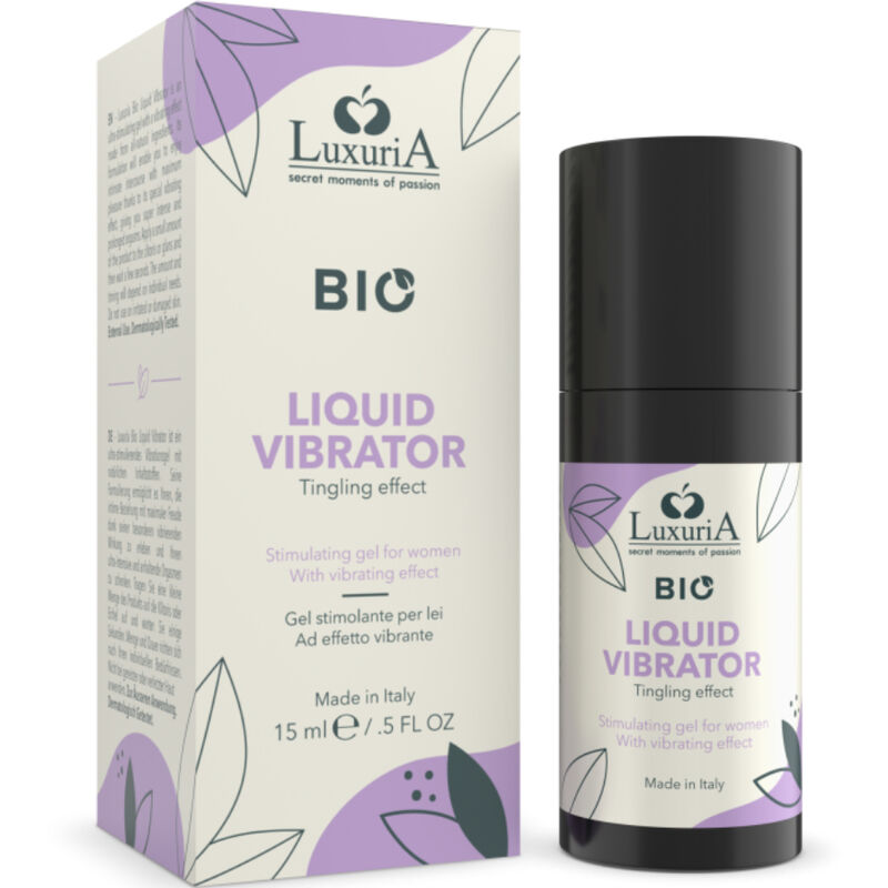 Luxuria Bio stimuleeriv geel naistele vibreeriva efektiga 15 ml
